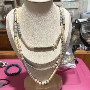Elegant Multi-Strand Beaded Necklace